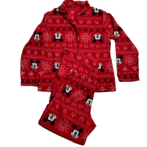 Women's Mickey Mouse Holiday 2 Piece PJ Set Size Medium